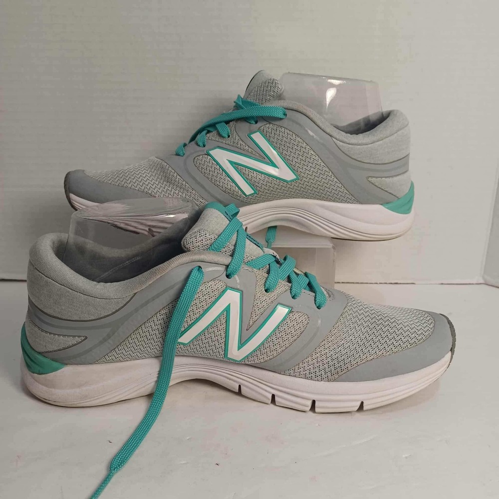 New Balance 711 Gray Turquoise Athletic Running Shoes‎ Women's Size 9